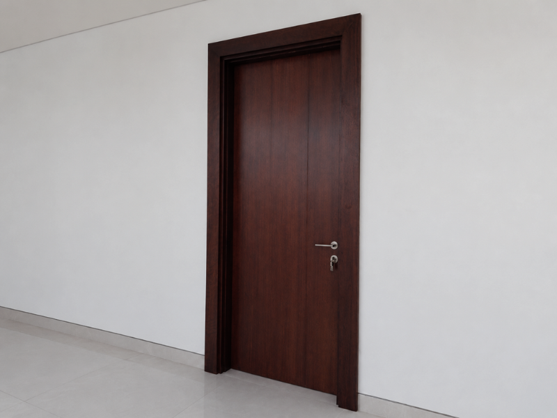 custom pintu kayu merbau berkualitas