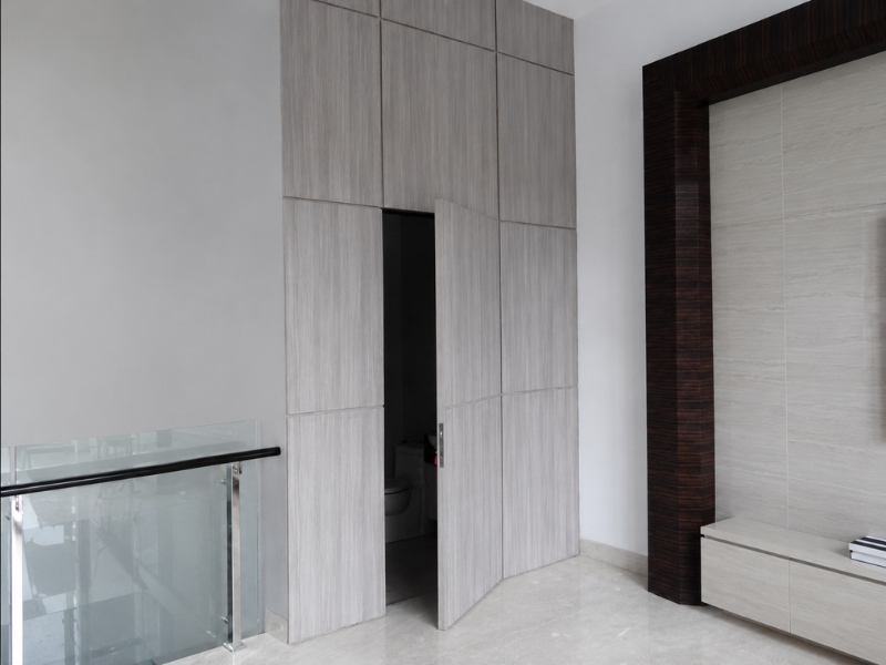 desain pintu rahasia HPL